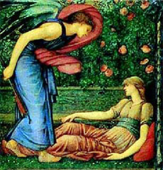 Edward Burne-Jones, Cupid finding Psyche